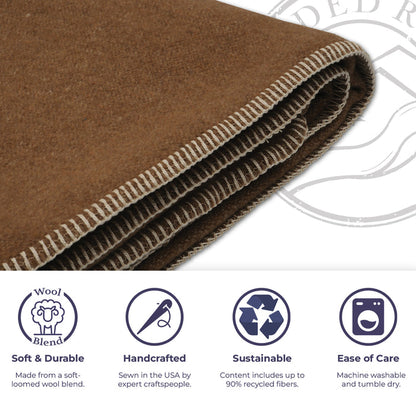 Solid Camel Throw