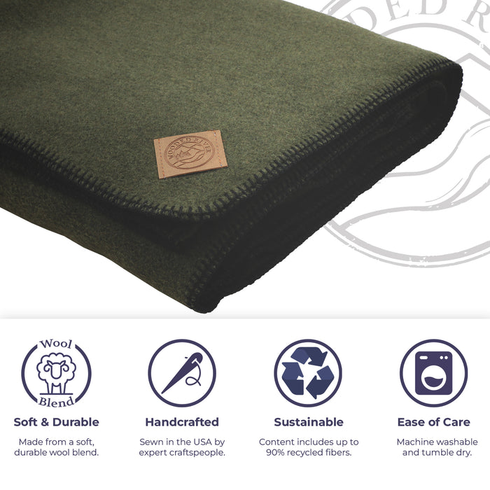 Solid Sage Throw