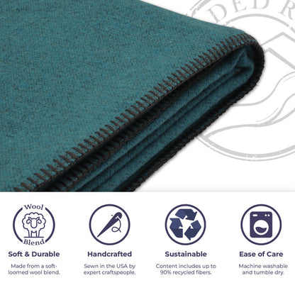 Solid Turquoise Throw