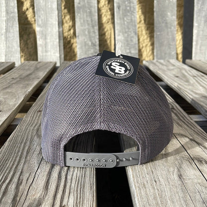 Southern Bred Apparel Company Caramel Leather Logo Patch Richardson 112PL R-Flex Caps (2 Colors)