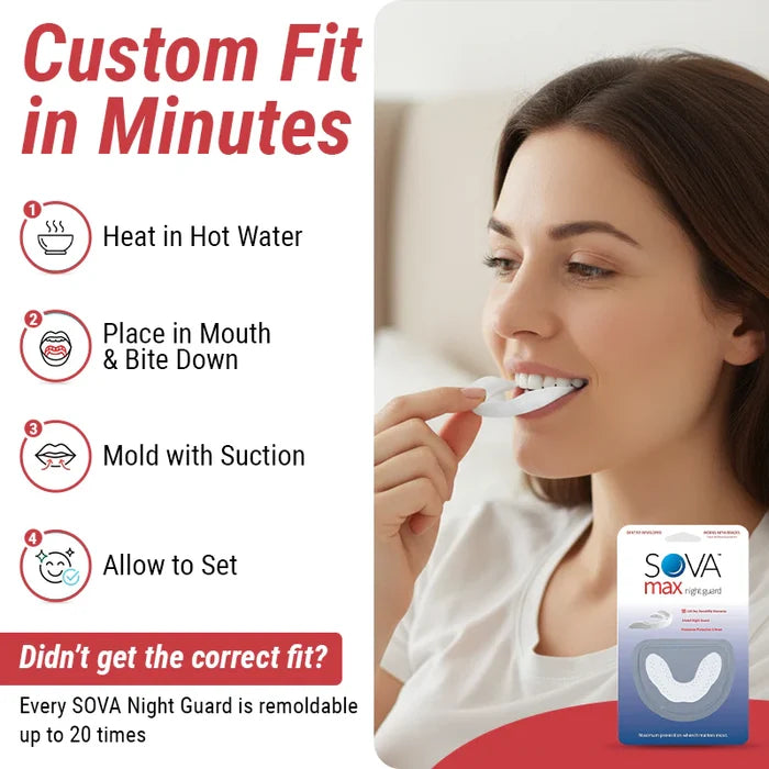 SOVA MAX Night Guard | Heavy-Duty Teeth Grinding Guard for Severe Bruxism