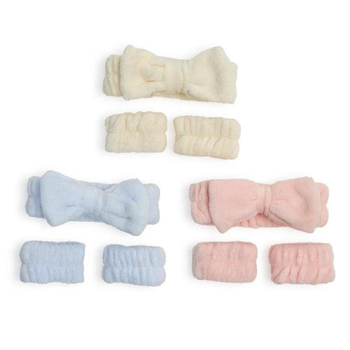 Spa Head and Wristband Set