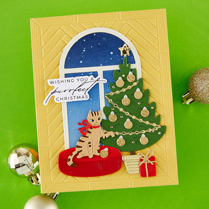 Spellbinders - 3D Embossing Folder - A2 - Herringbone Decor. Available at Embellish Away in Bowmanville Ontario Canada. Example by brand ambassador.