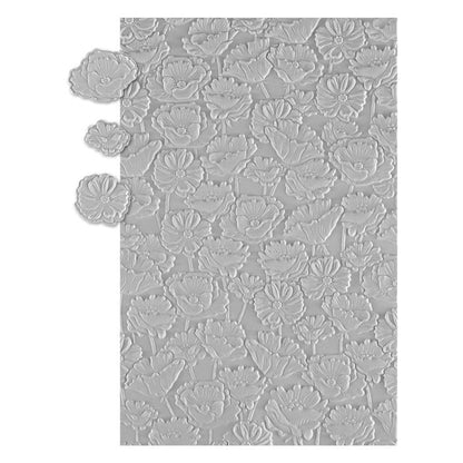 Spellbinders - 3D Embossing Folder - Wonder of Oz - Field of Poppies. Available at Embellish Away in Bowmanville Ontario Canada.