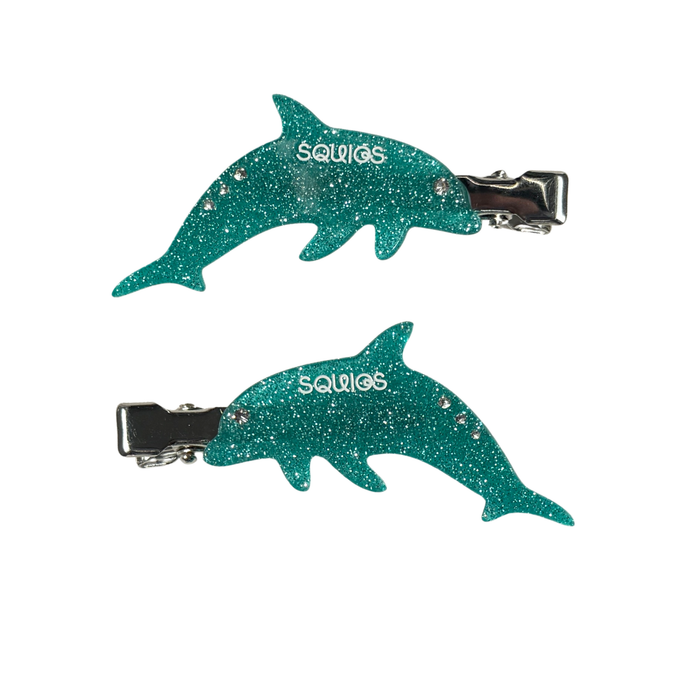 Squigs x Kylie Volkers Dolphin Creaseless Hair Clips