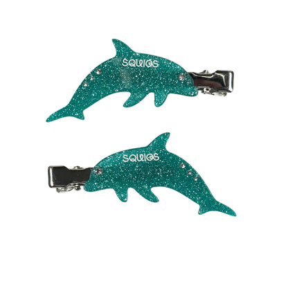 Squigs x Kylie Volkers Dolphin Creaseless Hair Clips