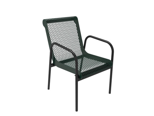 Stacking Chair - Diamond Pattern - Crowd Control Warehouse
