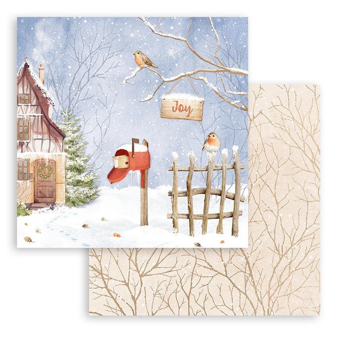 Stamperia - Double-Sided Paper Pad 12"X12" - 10/Pkg - Winter Valley. Start your project off right with the perfect paper for scrapbook pages, greeting cards, bookmarks, gift cards, mixed media and much more! Available at Embellish Away located in Bowmanville Ontario Canada.