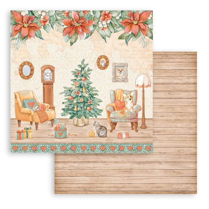 Stamperia - Double-Sided Paper Pad 8"X8" - 10/Pkg - All Around Christmas. Start your project off right with the perfect paper for scrapbook pages, greeting cards, bookmarks, gift cards, mixed media and much more! Available at Embellish Away located in Bowmanville Ontario Canada.