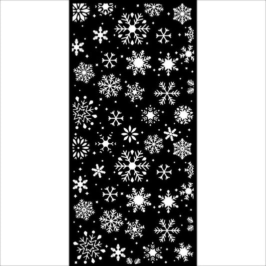 Stamperia - Stencil 4.72"X9.84" - Snowflakes. Stencils are perfect for using on mixed media, card making, scrapbooking, textile art and so much more. Use them together or on their own. Available at Embellish Away located in Bowmanville Ontario Canada.