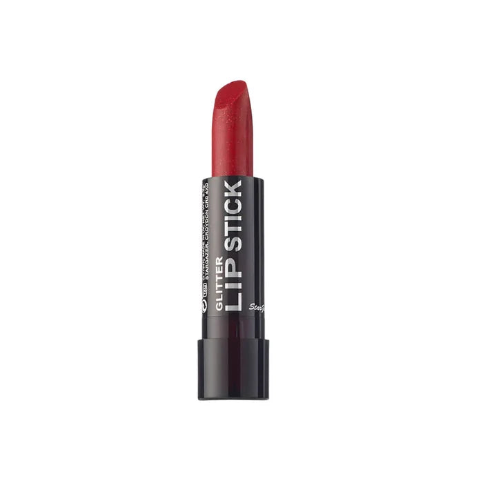 Stargazer Glitter Lipstick, Red
