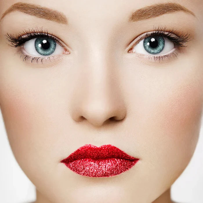 Stargazer Glitter Lipstick, Red