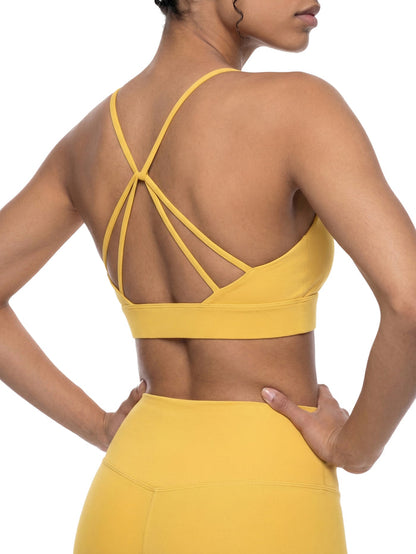 Stay Dolswole Strappy Criss Cross Yoga Sports Bra