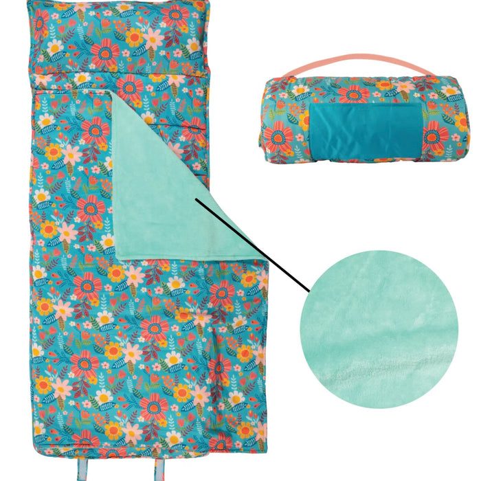 Girl Nap Mats / Turquoise Floral
