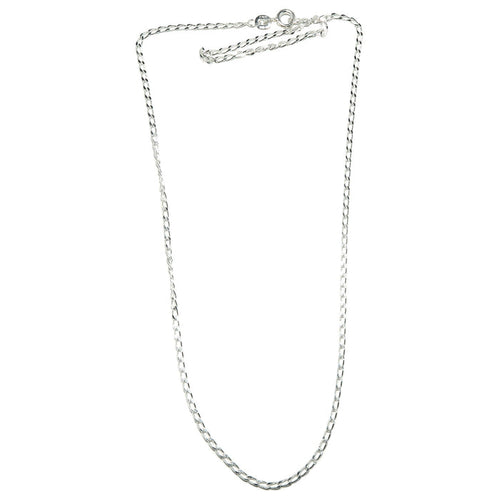 sterling silver curb chain with spring clasp