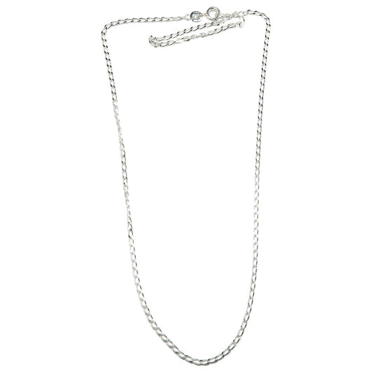 sterling silver curb chain with spring clasp