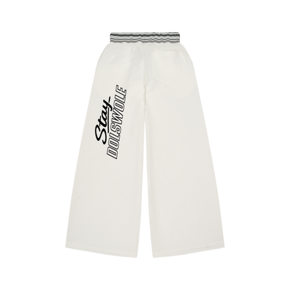 Striped Waist Wide Leg Pants