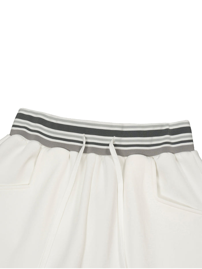 Striped Waist Wide Leg Pants