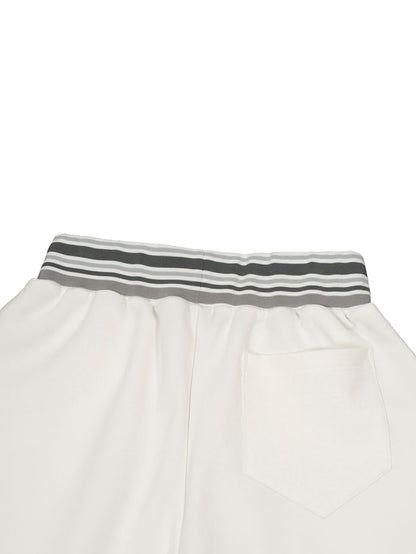 Striped Waist Wide Leg Pants