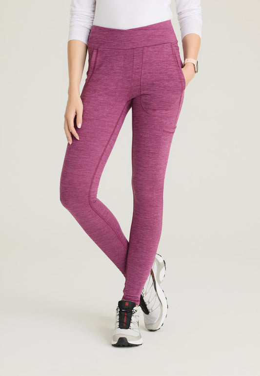 Strive Legging (heathered) - Dark Mauve Heather - Grey's Anatomy Scrubs