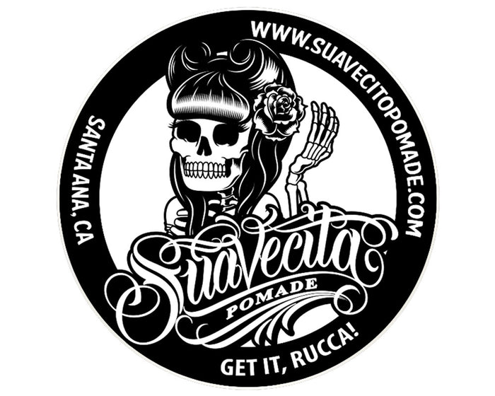 Suavecita Black and White Tin Sign