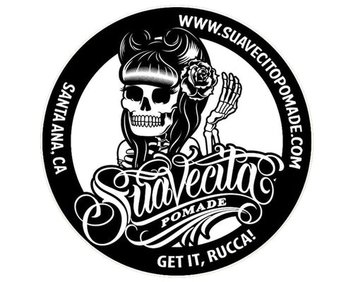 Suavecita Black and White Tin Sign