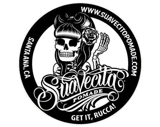 Suavecita Black and White Tin Sign