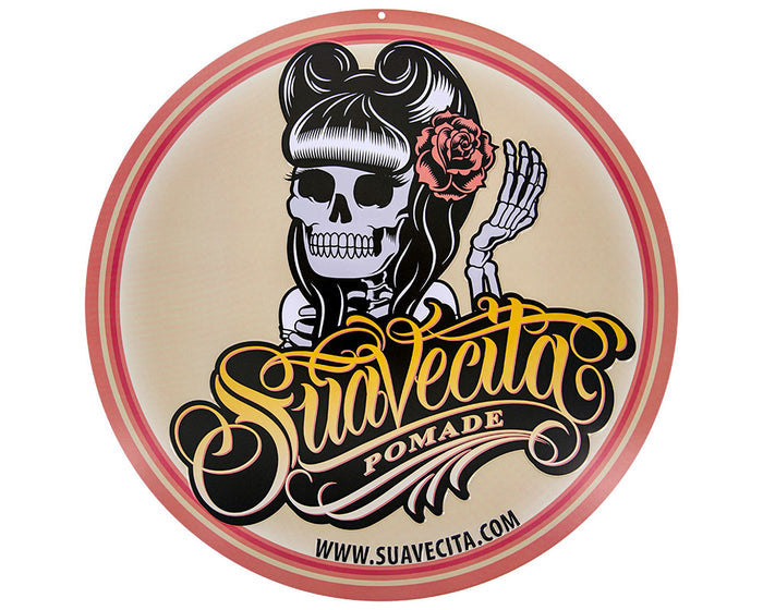 SUAVECITA TOP LOGO EMBOSSED METAL SIGN
