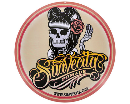 SUAVECITA TOP LOGO EMBOSSED METAL SIGN