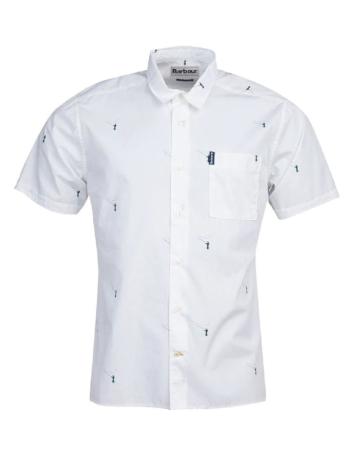 SUMMER PRINT 2 SHORT SLEEVED SHIRT WHITE