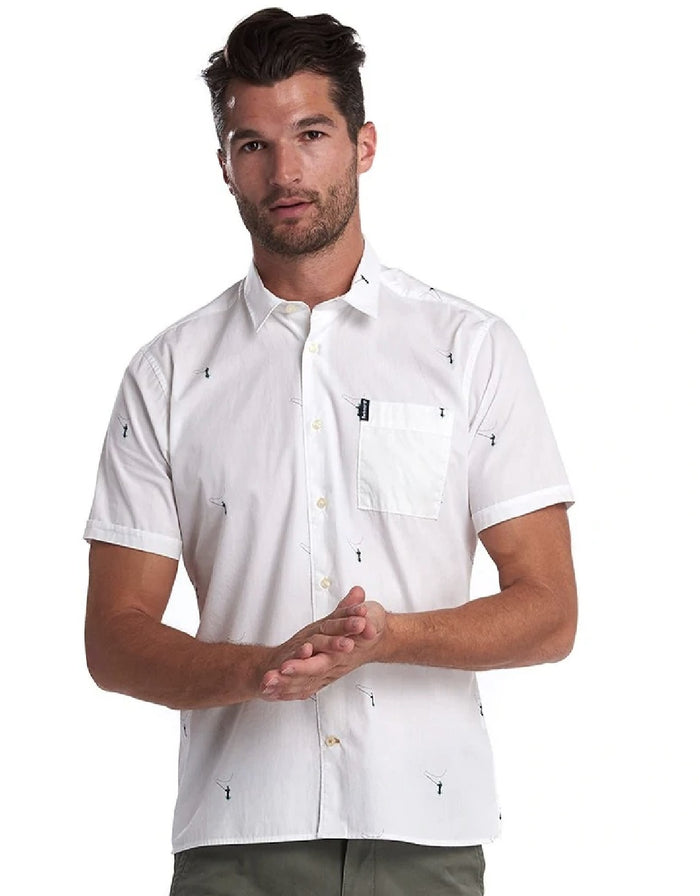 SUMMER PRINT 2 SHORT SLEEVED SHIRT WHITE