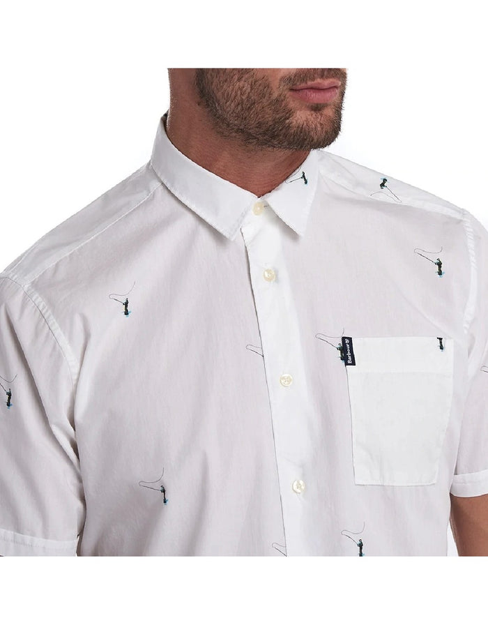 SUMMER PRINT 2 SHORT SLEEVED SHIRT WHITE