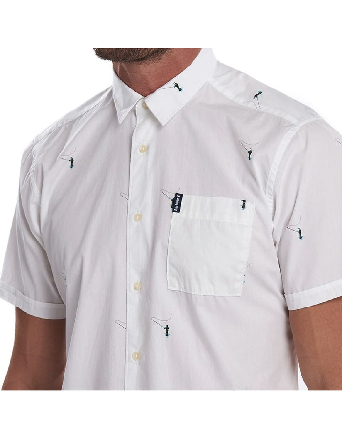 SUMMER PRINT 2 SHORT SLEEVED SHIRT WHITE