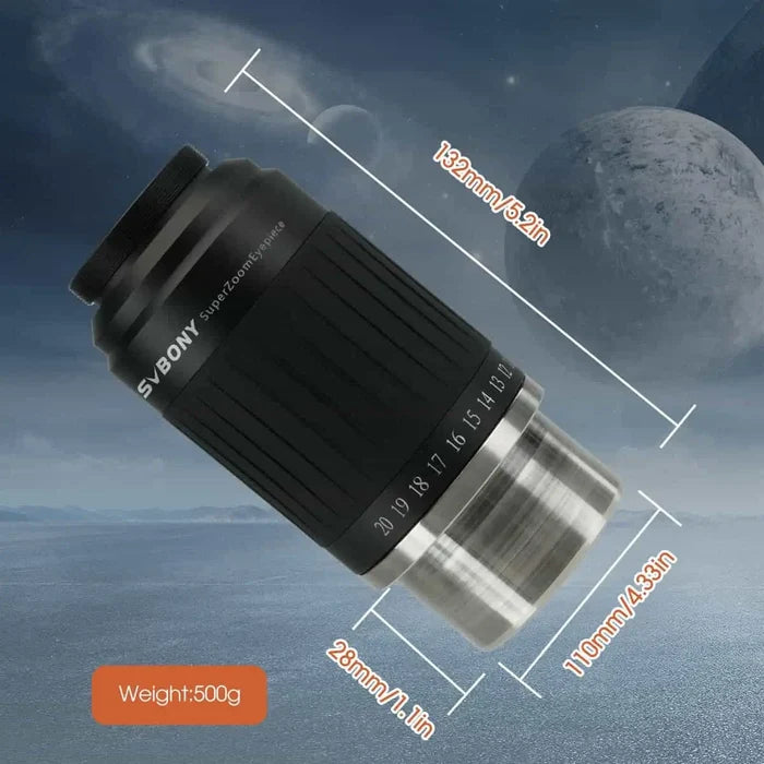 SVBONY SV230 Super Zoom Eyepiece 8-20mm 57°- 72° (W9185A)