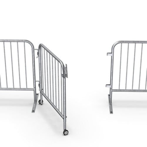 Swing Gate for Interlocking Steel Barricades - Crowd Control Warehouse