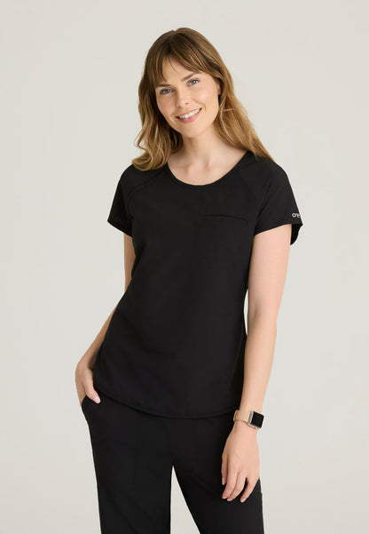 Swing Tuck-in Top - Black - Grey's Anatomy Scrubs