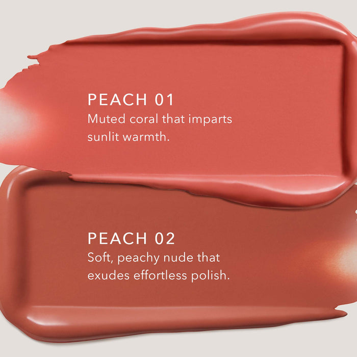 No Makeup Makeup – peach 01 and peach 02 swatches, natural minimal makeup