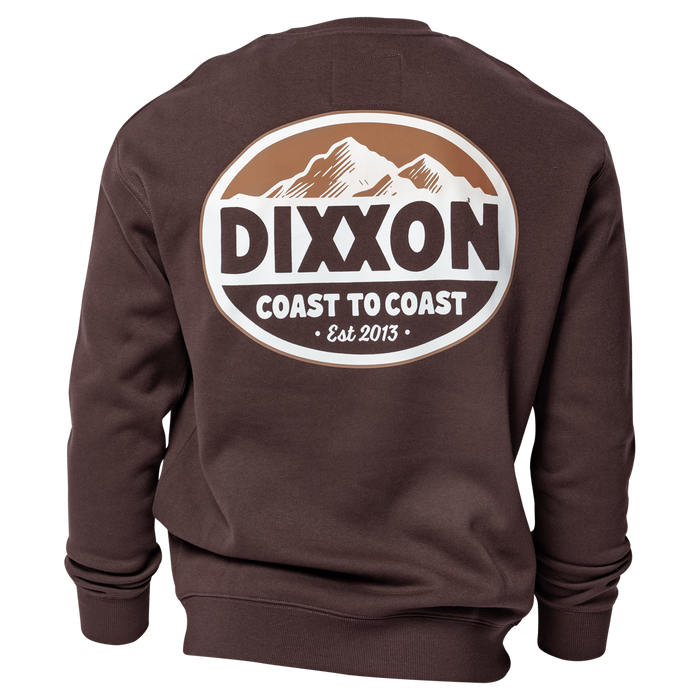 Tan & White Peaks Crewneck - Brown