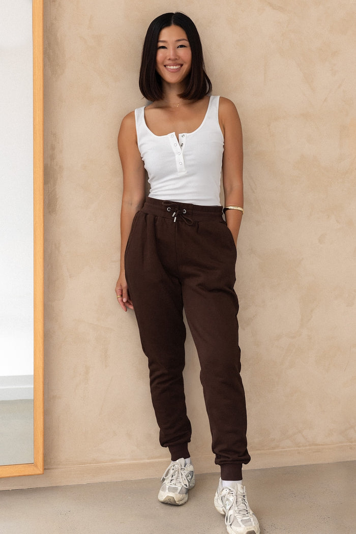 Tapered Trackies - Cocoa