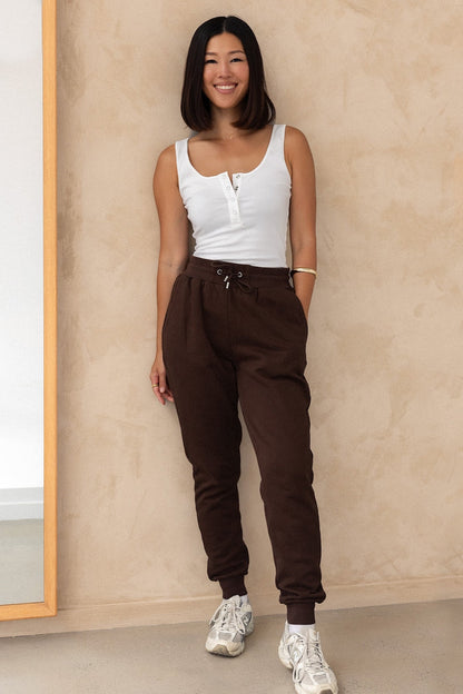 Tapered Trackies - Cocoa