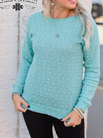 Teal Popppin' Sweater