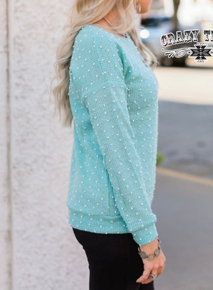 Teal Popppin' Sweater