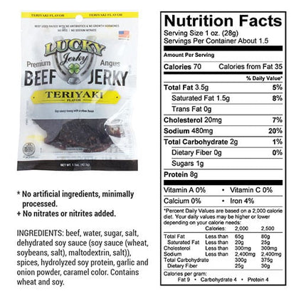Teriyaki Beef Jerky | 1.5 oz | Nebraska Star Beef