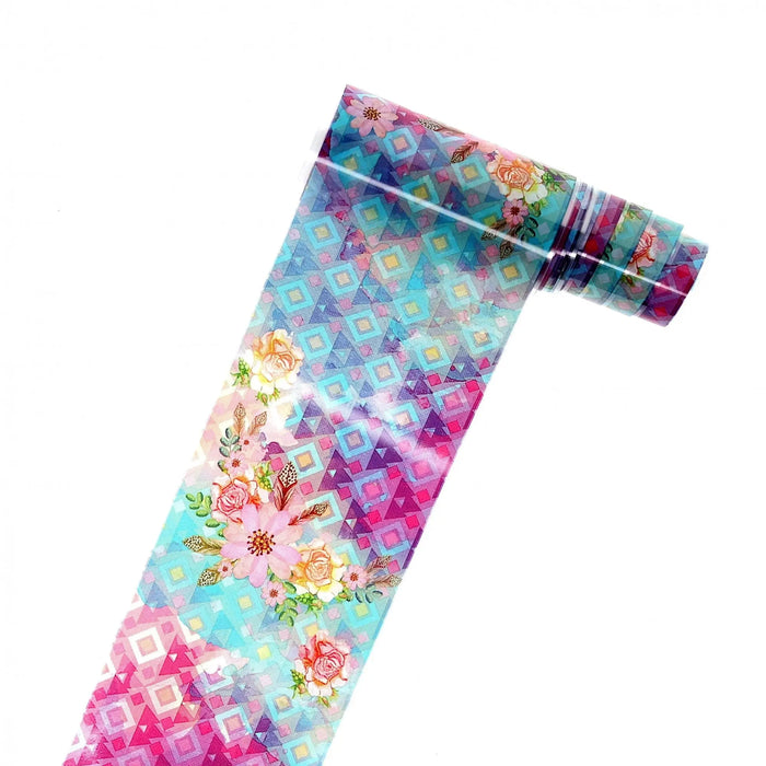TFS-21 Colourful Floral Foil Set   Naio Nails