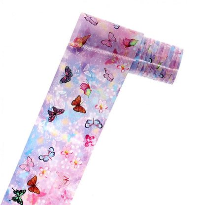 TFS-23 Vibrant Floral Galaxy Set of Foils   Naio Nails