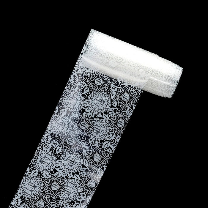 TFS-7 Black & White Netted Foil   Naio Nails