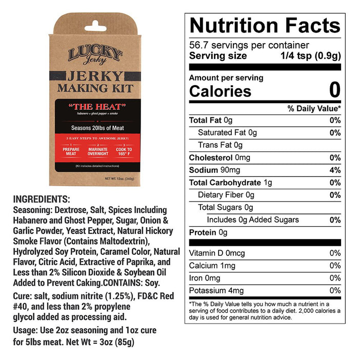 "The Heat" Jerky Making Kit | 12 oz | Nebraska Star Beef