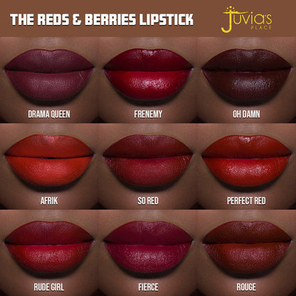 The Reds & Berries Velvety Matte Lipsticks