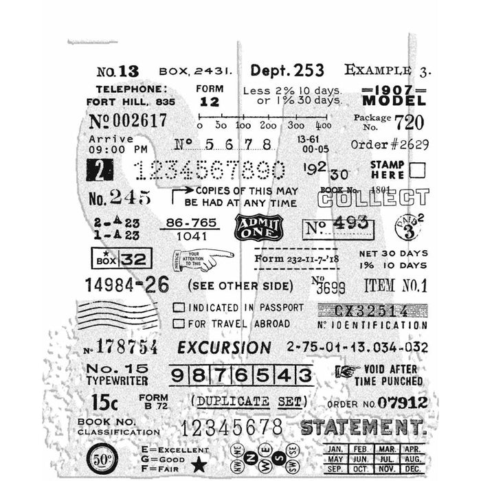 Tim Holtz - Cling Stamps 7X8.5 - Tidbits. Available at Embellish Away located in Bowmanville Ontario Canada.