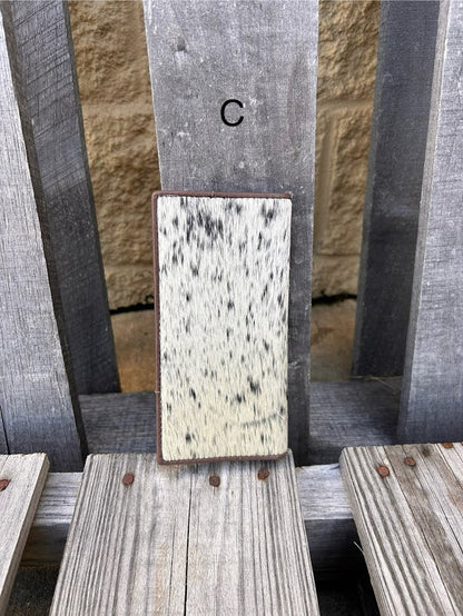 This cowhide leather tall wallet from Top Notch Accessories features 12 card slots and two bill pockets. Front View C